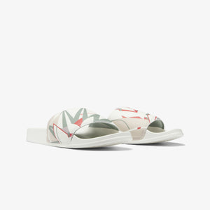Reebok | CLASSIC SLIDE { CHALK/GREEN