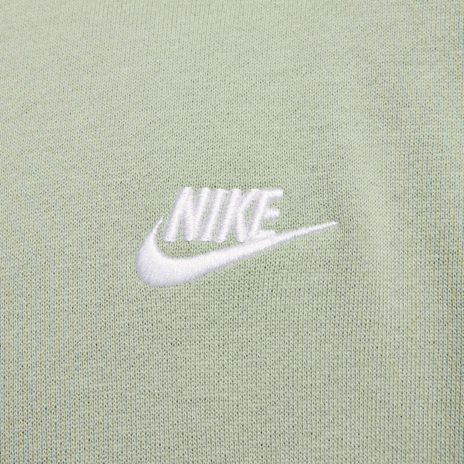 NIKE | CLUB FLEECE OVERSIZED FRENCH TERRY CREW { JADE HORIZON/JADE HORIZON/WHITE