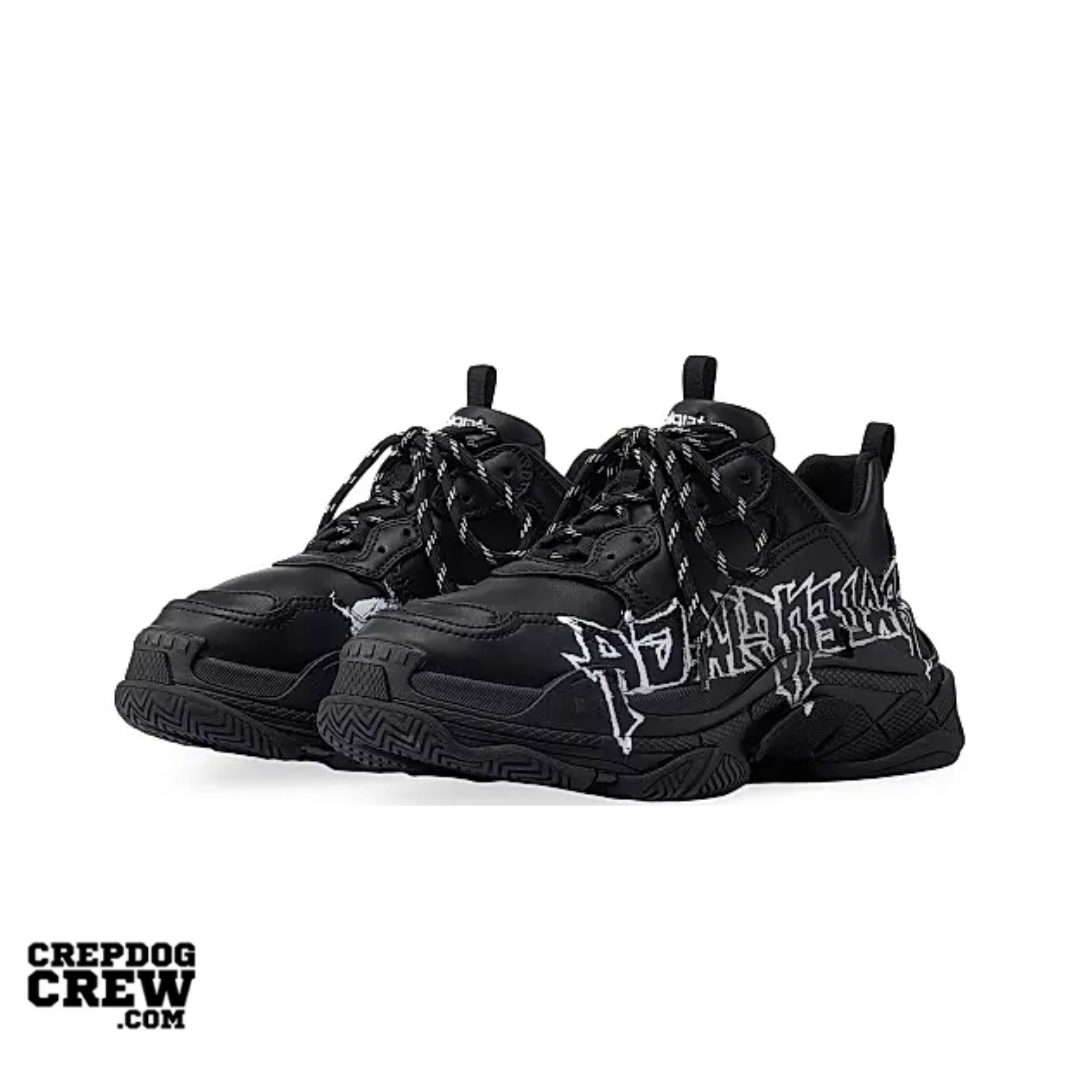 Balenciaga Triple S DIY Metal Artwork Black