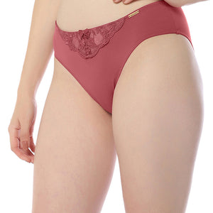 Sheer Luxe Bikini Panty - Autumn Rose & Dusty Rose