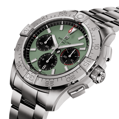 Breitling Avenger B01 Chronograph Green Dial Men 44mm