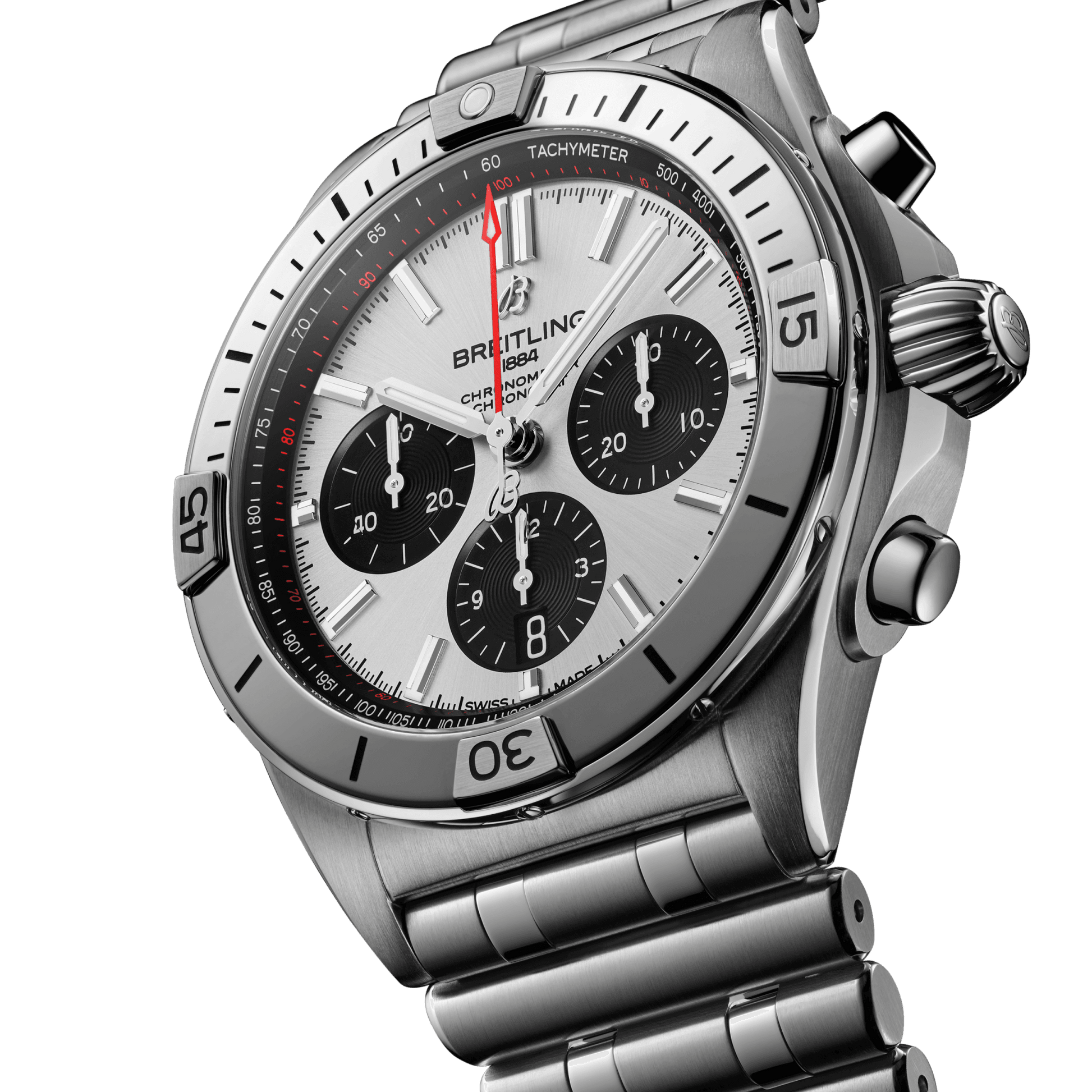 Breitling Chronomat B01 Silver Dial Men 42mm