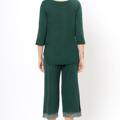 Lace Touch Sleep Top - Botanical Gardens