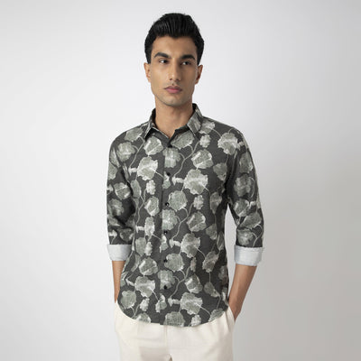Printed Linen Shirt