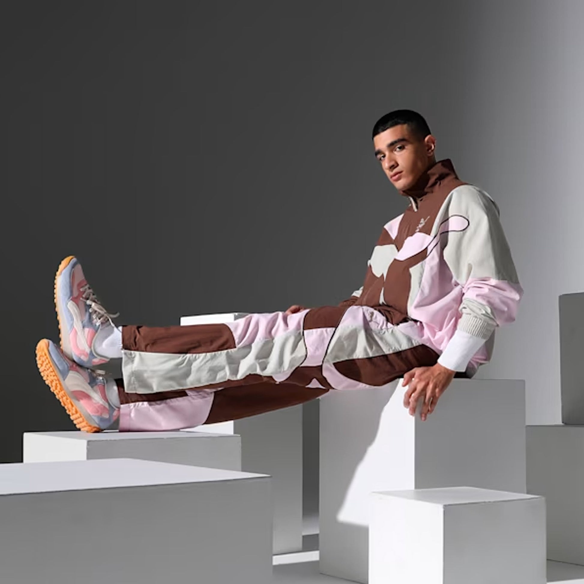 PUMA | x KIDSUPER EASY RIDER { MAUVE MIST-ALPINE SNOW