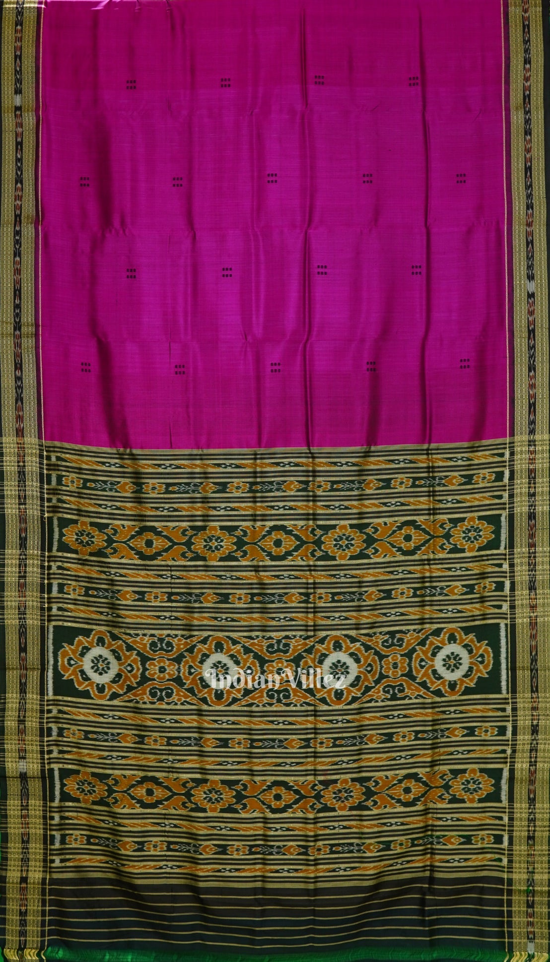 Deep Rani Butta Design Odisha Ikat Khandua Silk Saree