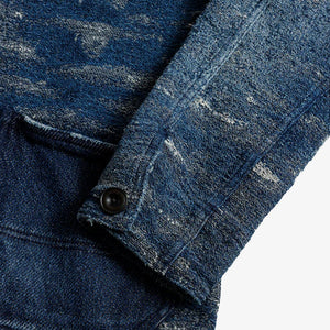 FDMTL | JACQUARD DENIM COVERALL 5YR WASH { INDIGO