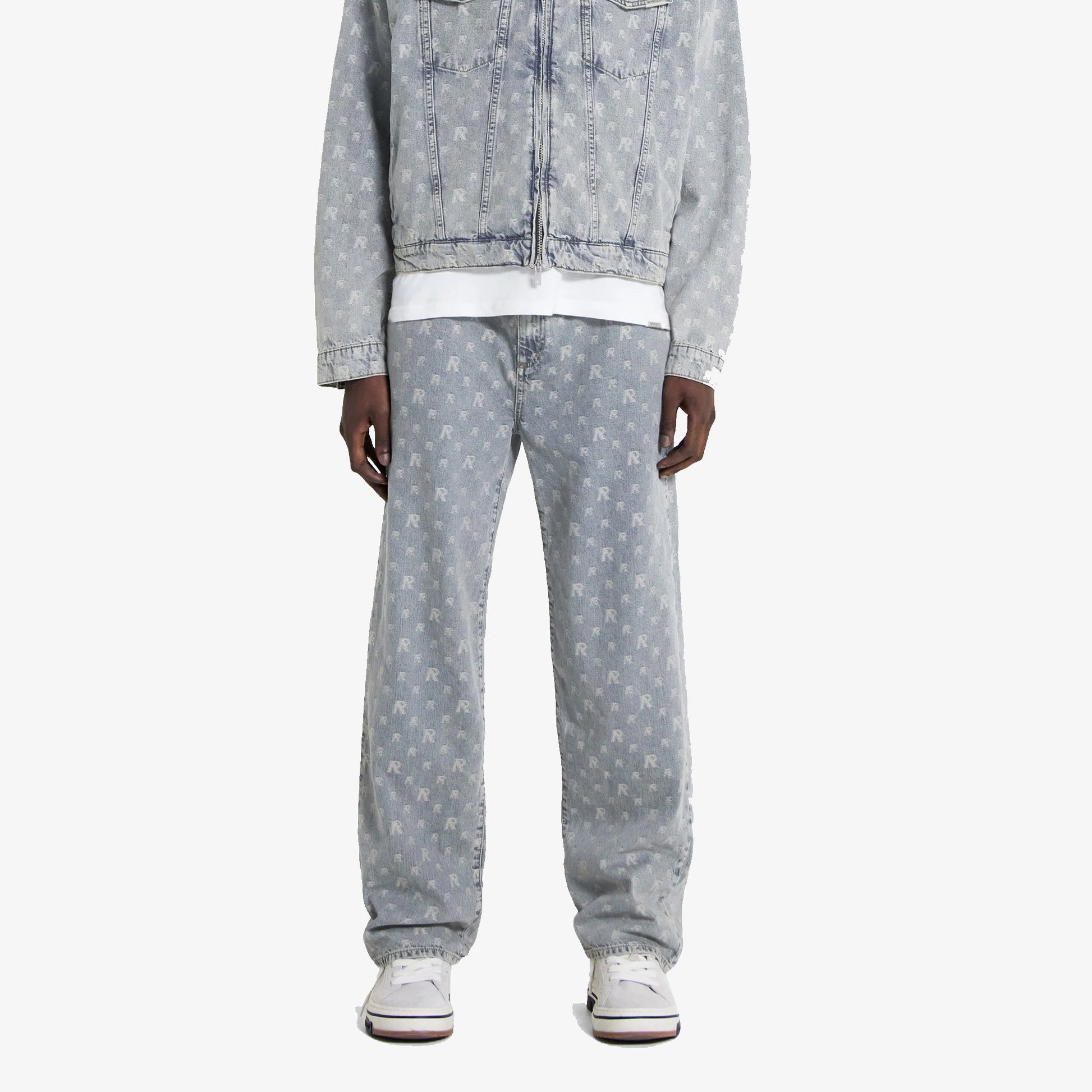 Represent | R3 MONOGRAM BAGGY DENIM  { STONE WASH