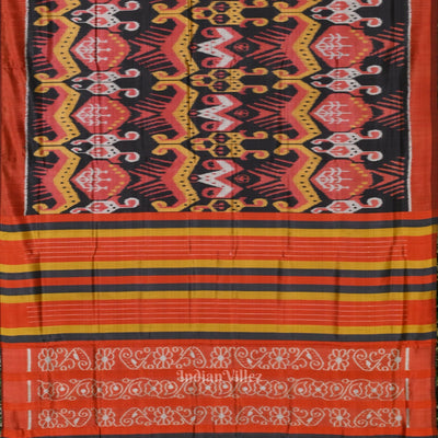 Maroon with Multicolor Cambodian inspired Designer Contemporary Silk Saree