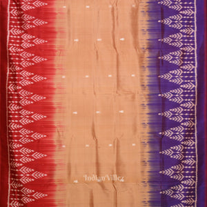 Cream With Multi Color Buti Design Odisha Ikat Contemporary Designer Saree