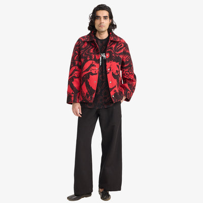 F A R A K | OBSESSION HANDMADE JACKET { BLACK/RED