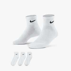 NIKE | EVERYDAY TRAINING ANKLE SOCKS { WHITE/BLACK