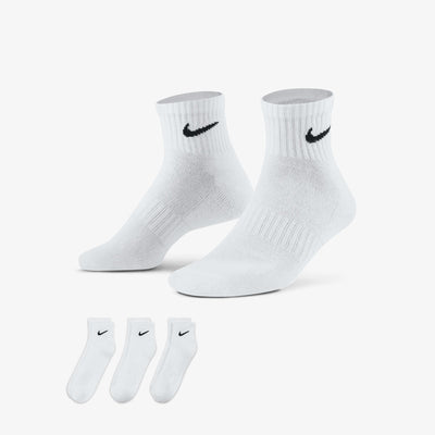 NIKE | EVERYDAY TRAINING ANKLE SOCKS { WHITE/BLACK