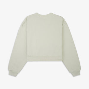 SPORTY & RICH | VENDOME CROPPED CREWNECK { SAGE/WHITE