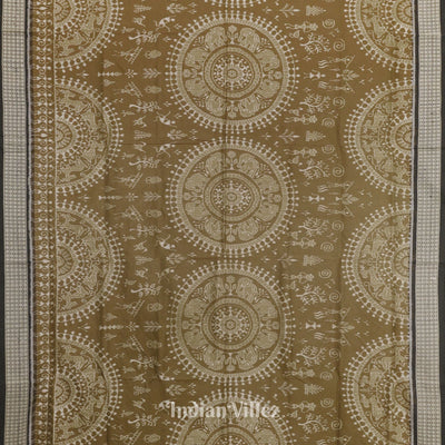 Trtout Grey Odisha Ikat Sambalpuri Silk Saree