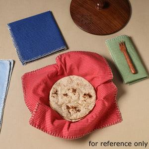 Blue - Floral Sanganeri Block Print Cotton Table Napkin 08