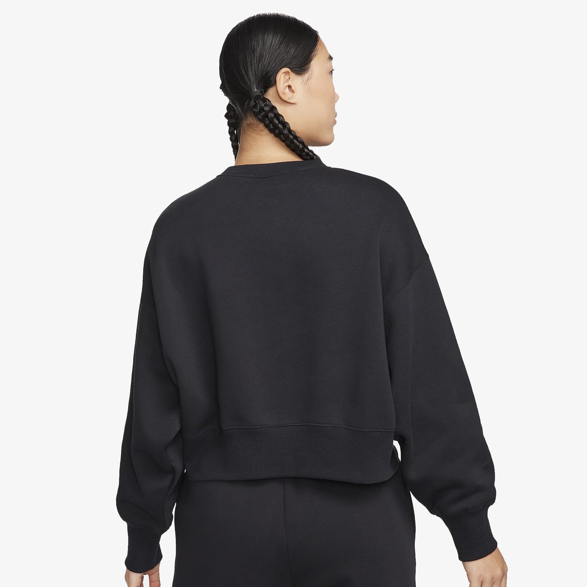 Nike | CREW-NECK FLEECE SWEATSHIRT  { BLACK/SAIL/FIELD PURPLE