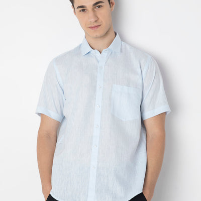 Cotton Linen Half Sleeve Shirt