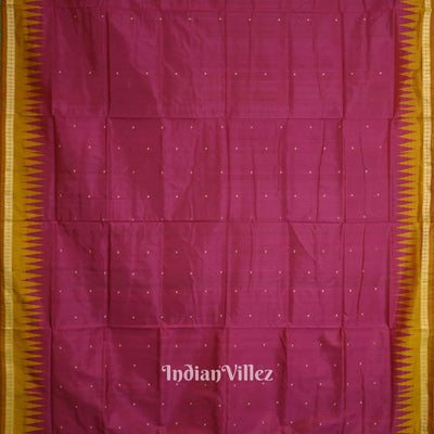 Maroon Odisha Ikat Bomkai Silk Saree