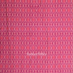 Rani PInk Sambalpuri Ikat Cotton Fabric
