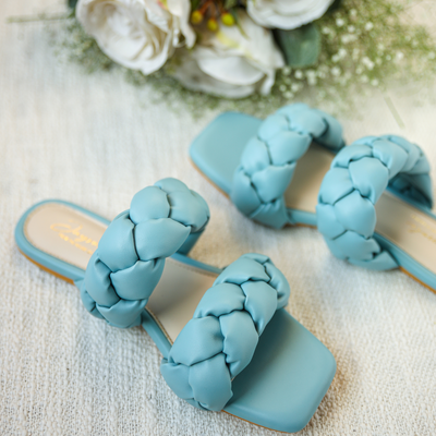Blue Heron Braided Flats
