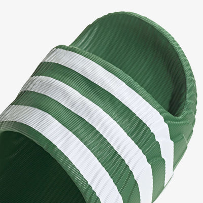 ADIDAS ORIGINALS | ADILETTE 22 { PRELOVED GREEN/CLOUD WITE/CLOUD WHITE