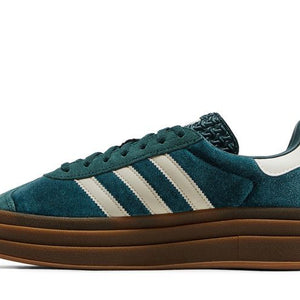 adidas Gazelle Bold Mineral Green Velvet (Women's)
