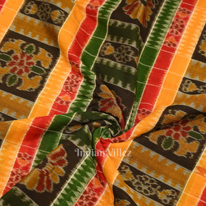 Multicolored Utkal Laxmi Sambalpuri Cotton Fabric