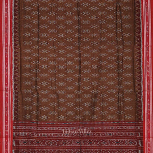 Copper Brown Mayur Chandrika Maniabandha Cotton Saree