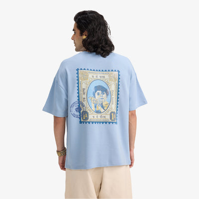 F A R A K | F SE FARAK STAMP T-SHIRT { BLUE/BLUE