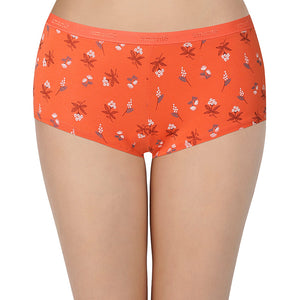 Printed Low Rise Assorted Boyshorts (Pack of 2 Colors & Prints May Vary)