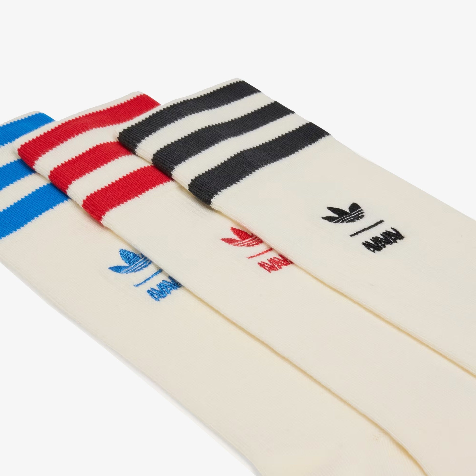 Adidas Originals | AVAVAV CREW SOCKS { CREAM WHITE/BLACK/BETTER SCARLET/BLUE BIRD