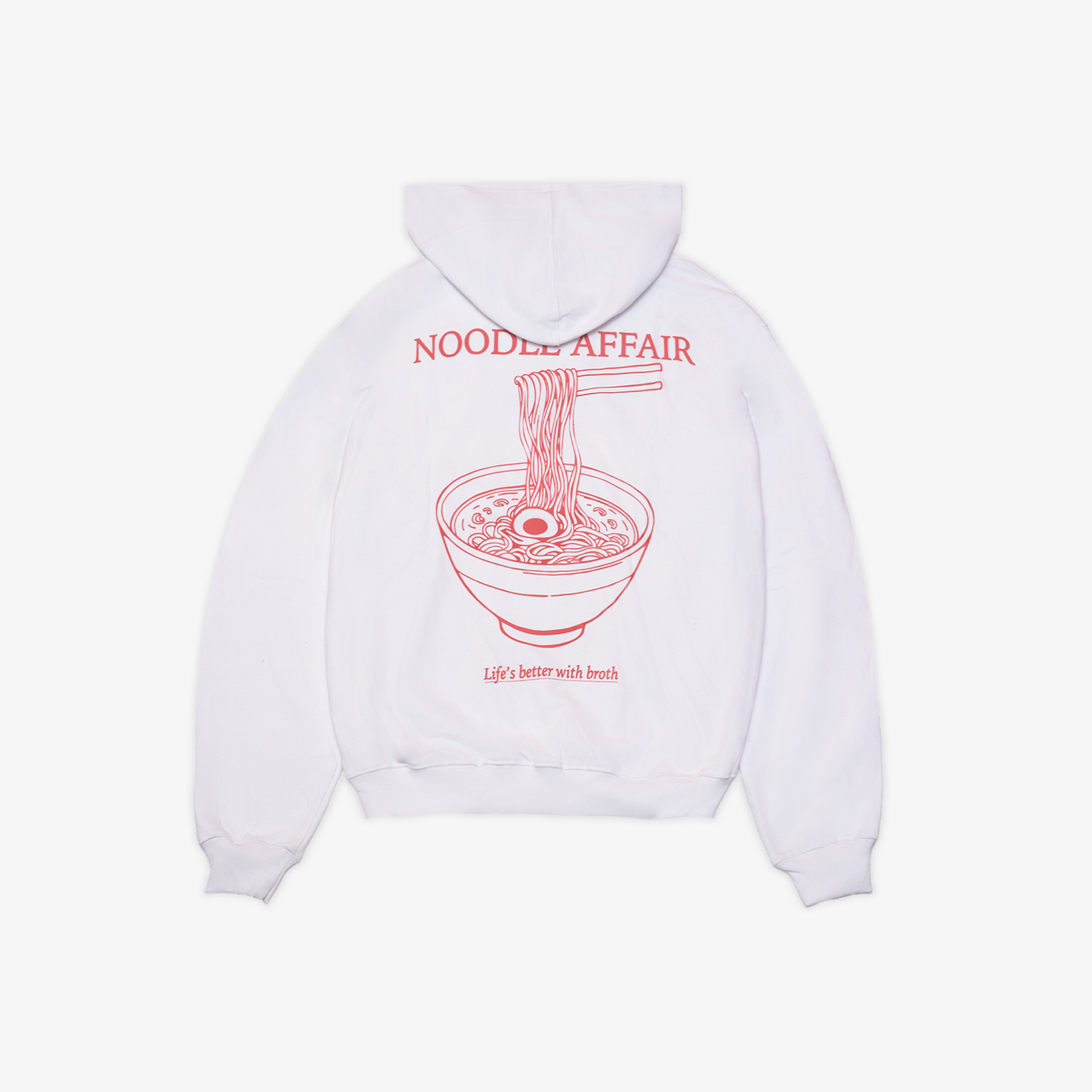 SUPERKICKS | THE NOODLE AFFAIR HOODIE { WHITE
