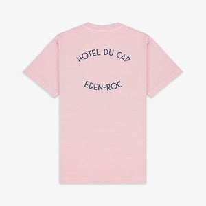 SPORTY & RICH | HOTEL DU CAP T-SHIRT { EDEN PINK/NAVY