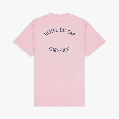 SPORTY & RICH | HOTEL DU CAP T-SHIRT { EDEN PINK/NAVY