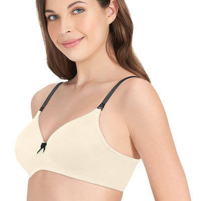 Smooth Dreams Padded Non-wired T-shirt Bra - Whitesmoke