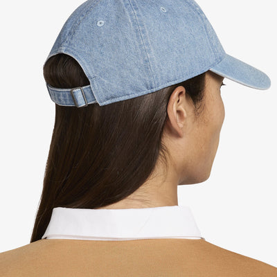 NIKE | CLUB UNSTRUCTURED DENIM CAP { AEGEAN STORM/THUNDER BLUE/WHITE