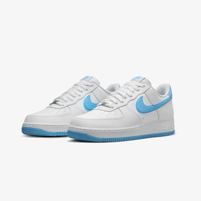 Nike | AIR FORCE 1 '07 { WHITE/AQUARIUS BLUE-WHITE