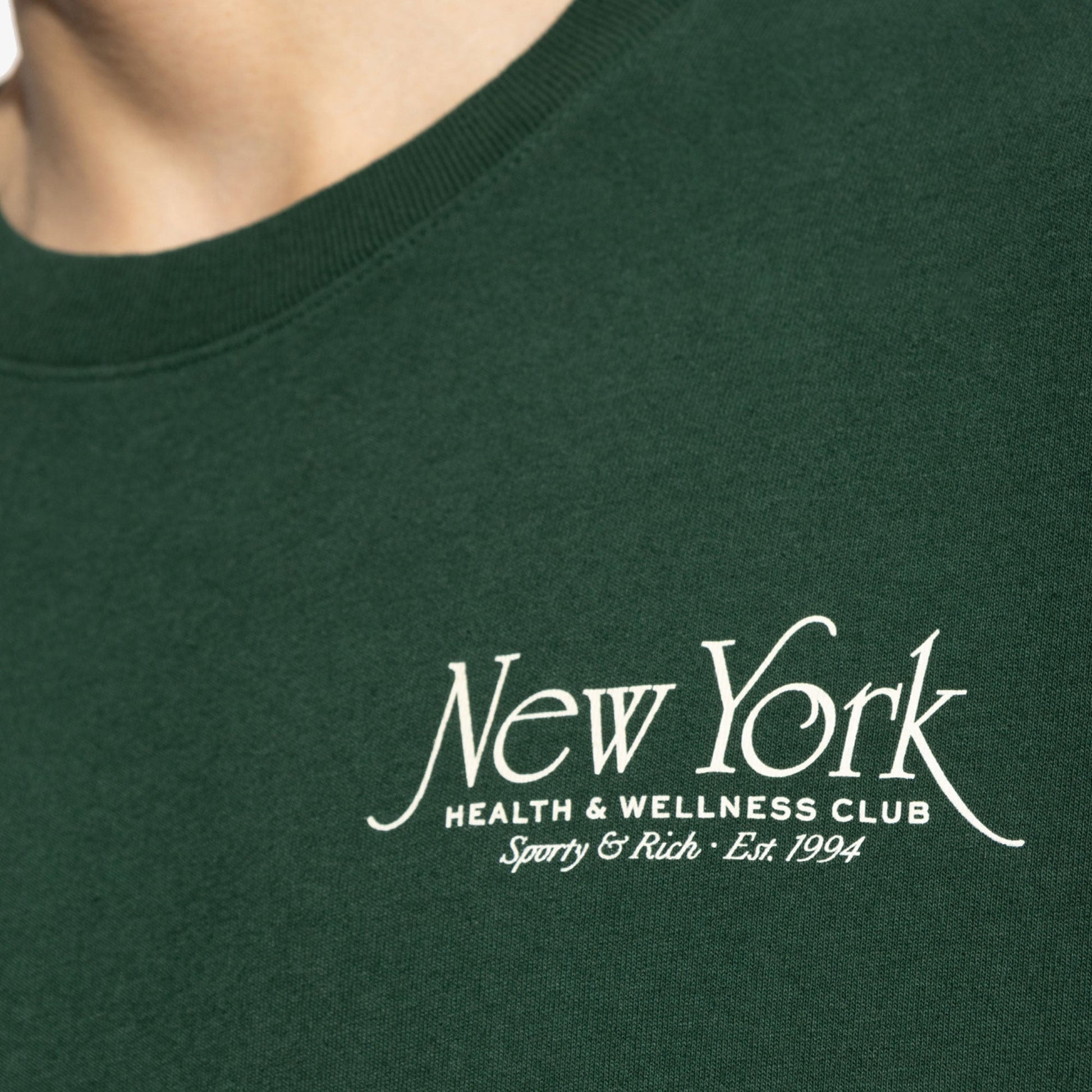SPORTY & RICH | NY 94 T-SHIRT { FOREST/WHITE