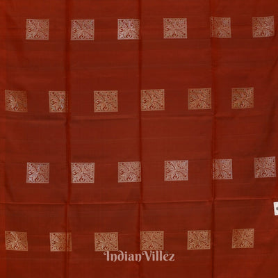 Maroon With Parrot Green Pure Kanjivaram Soft Silk Saree