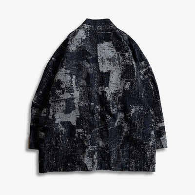 FDMTL | BORO HAORI JACKET { BLUE/GREY