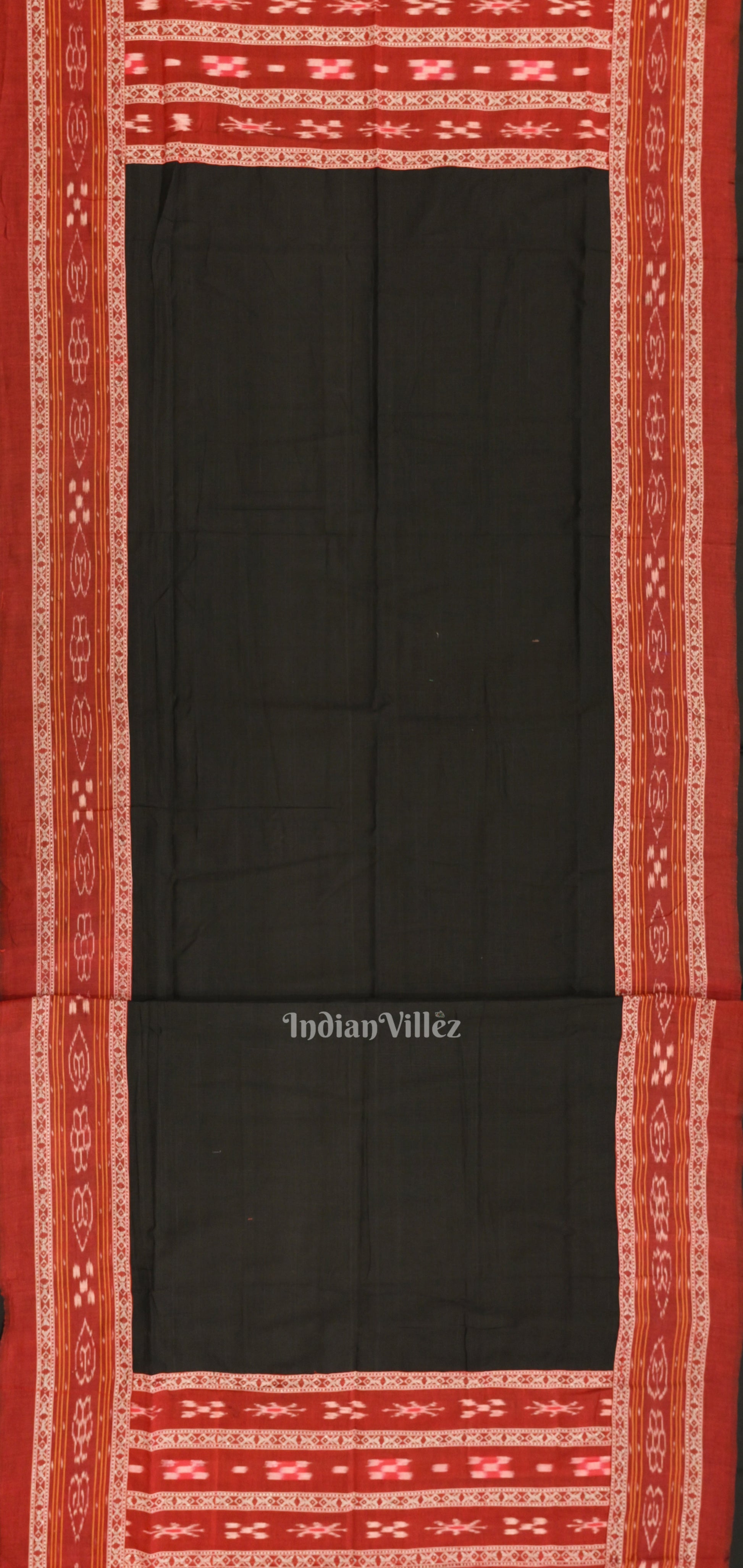 Maroon  Black  Maniabandha Sambalpuri Cotton Dress set & Dupatta