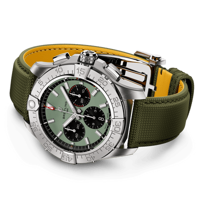 Breitling Avenger B01 Chronograph Mint Green Dial Men 44mm