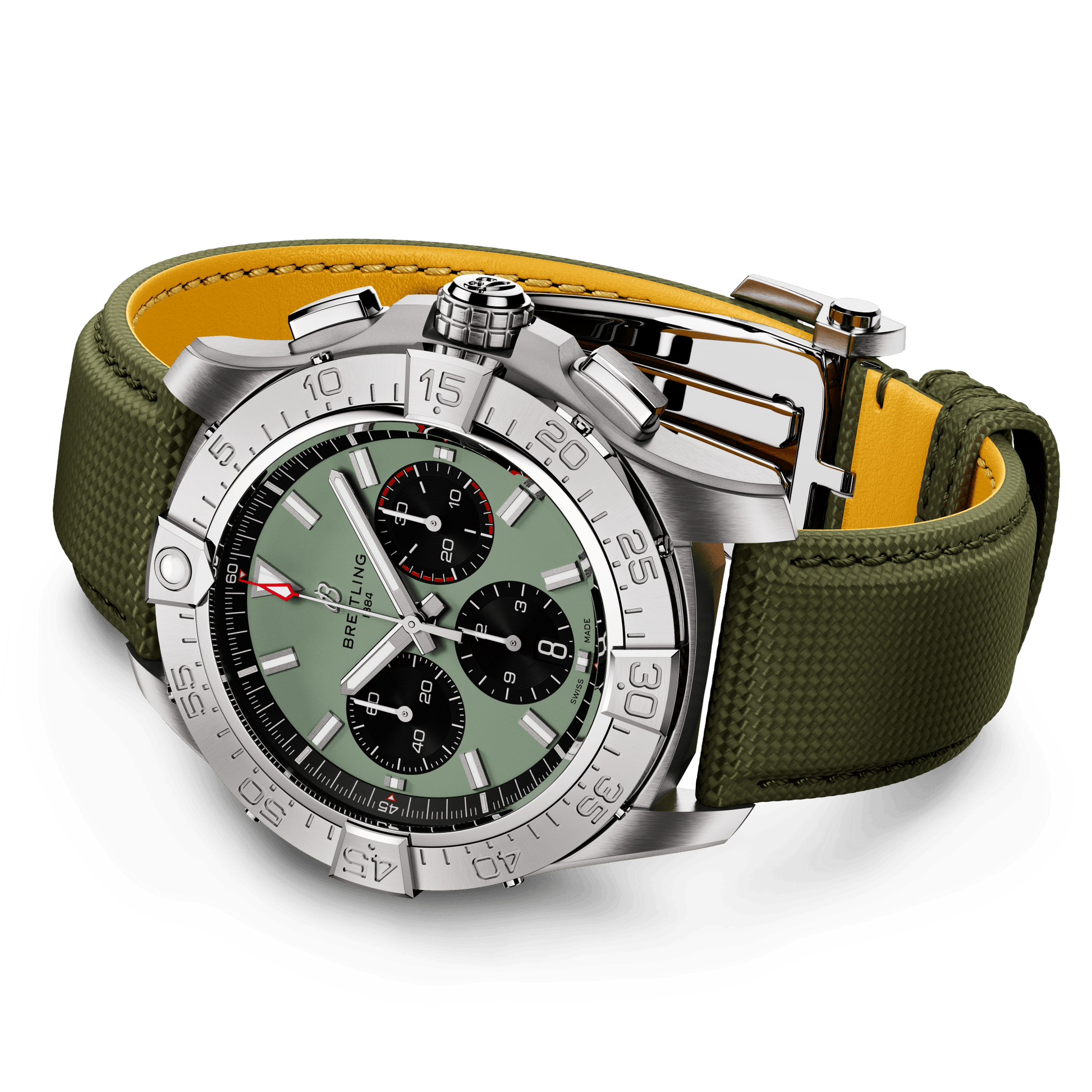 Breitling Avenger B01 Chronograph Mint Green Dial Men 44mm