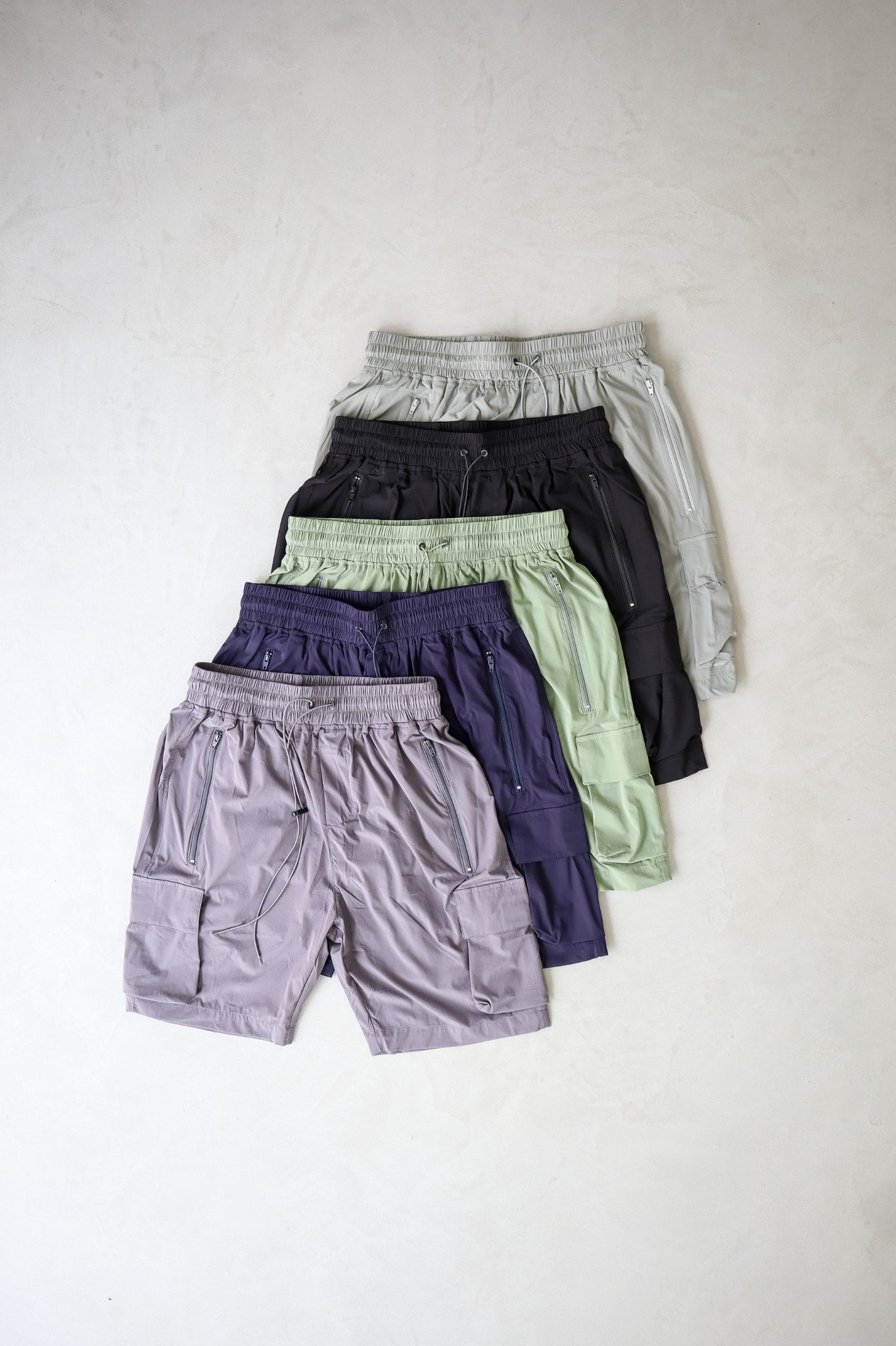 CAPO Lightweight Light Grey Cargo Shorts