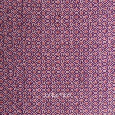 Violet Red Odisha Ikat Sambalpuri Dress Set & Dupatta