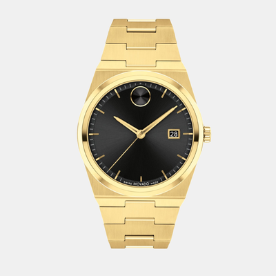 Bold Quest Men Quartz Black Dial Analog Stainless Steel Watch 3601223
