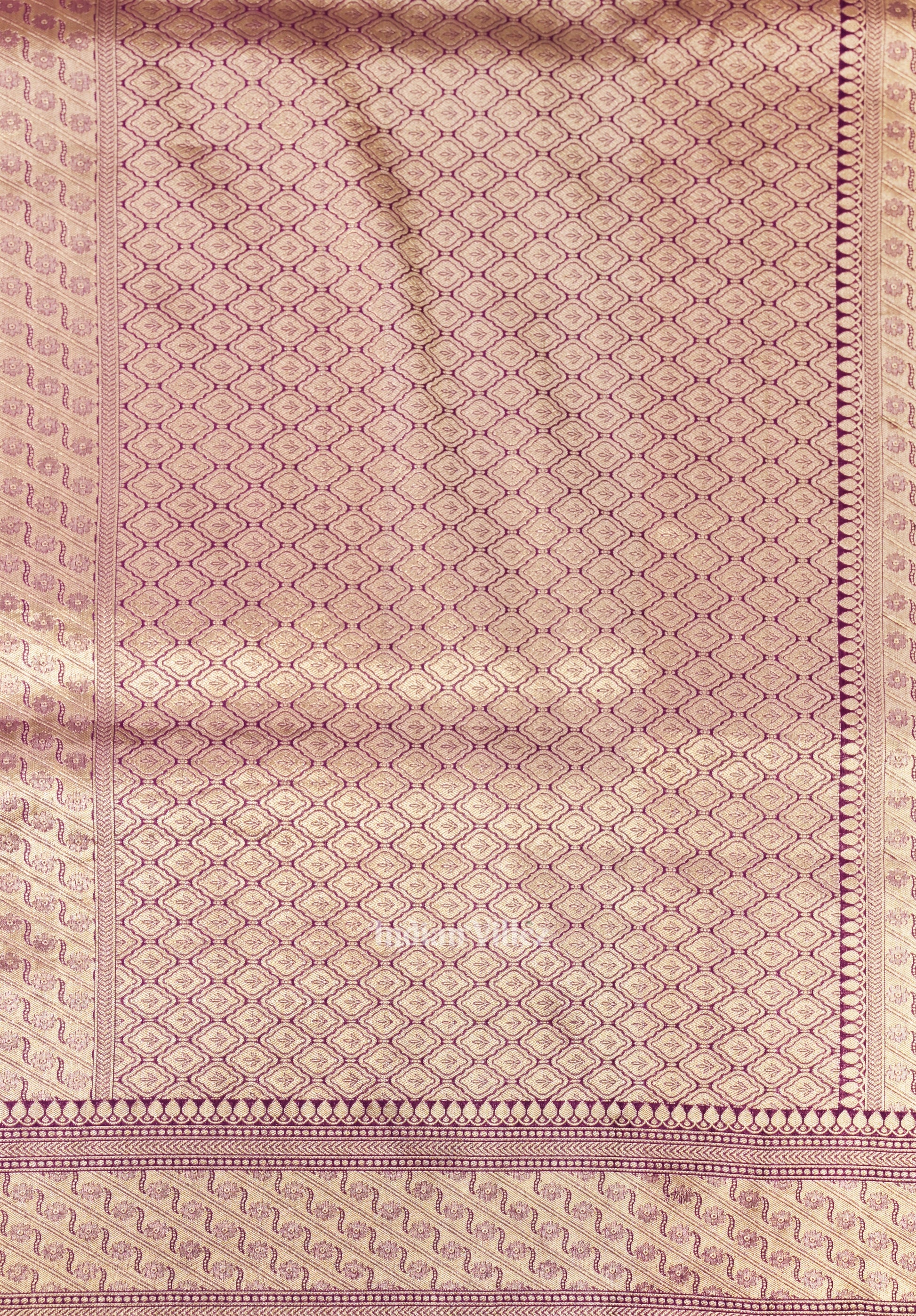 Purple Meenakari Banarasi Katan Silk Saree
