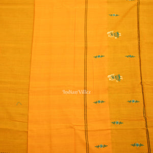 Green Yellow Doll Odisha Ikat Sambalpuri Cotton Dress set with Dupatta
