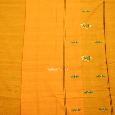 Green Yellow Doll Odisha Ikat Sambalpuri Cotton Dress set with Dupatta